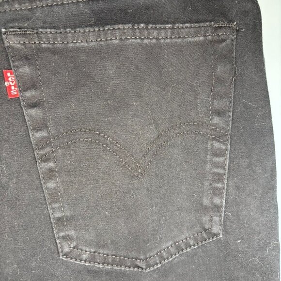 LEVI'S 512 Slim Fit Jean Womens 12 Red Tab Black Stretch - Picture 6 of 8